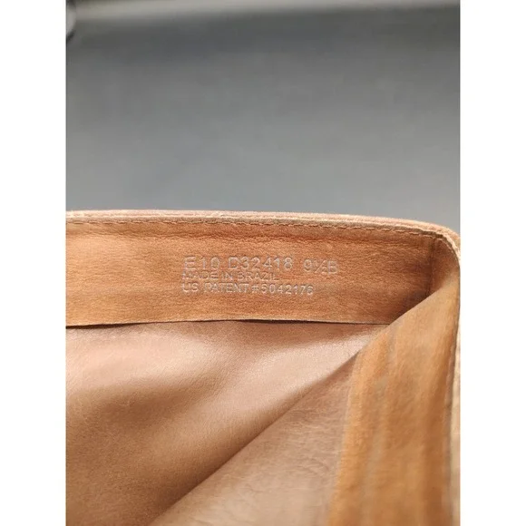 Cole Haan Nike Air Tan Leather Tall Harness Boots Womens 9.5 B D32418 Brazil - Picture 3 of 10